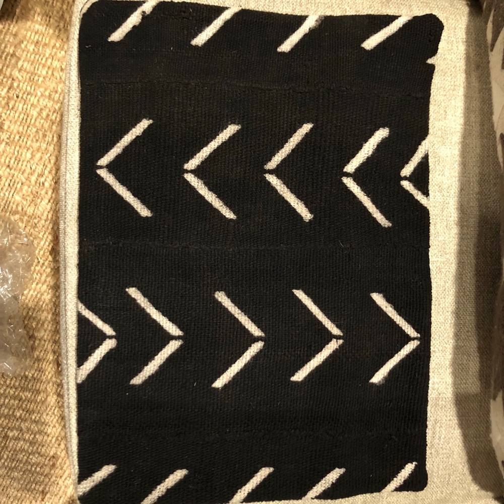 Authentic African mod cloth pillow cover